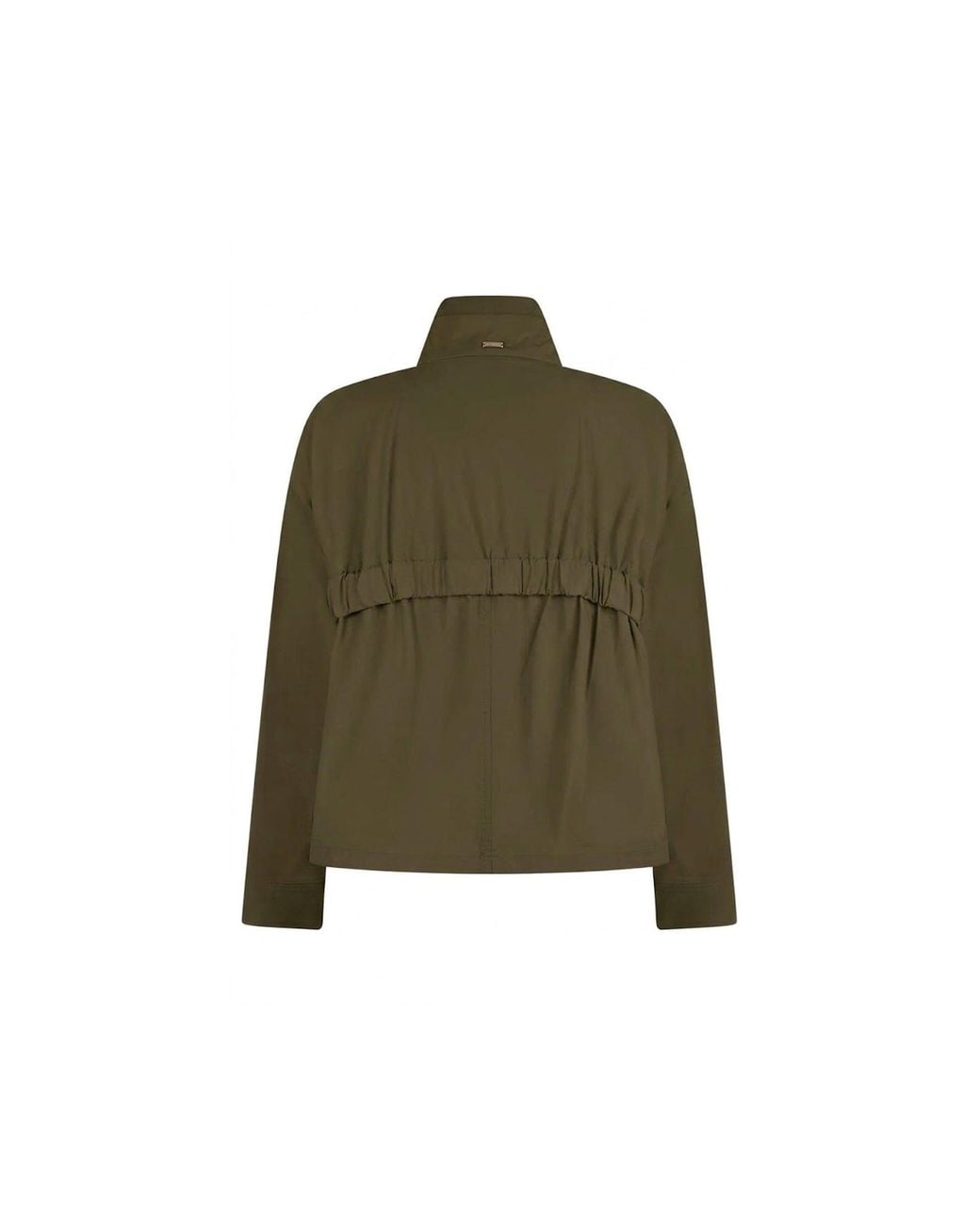 Herno Green Drawstring High-Neck Jacket