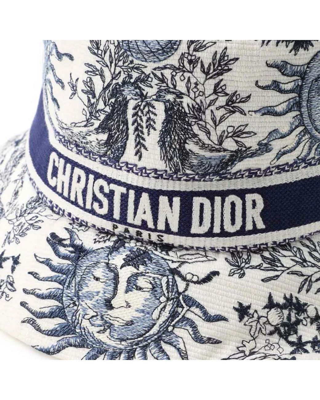 Dior Bucket Hat Blue White Toile de Jouy Pattern Hat Dior Multicolour size 57 cm in Cotton - 47766105 main image 4