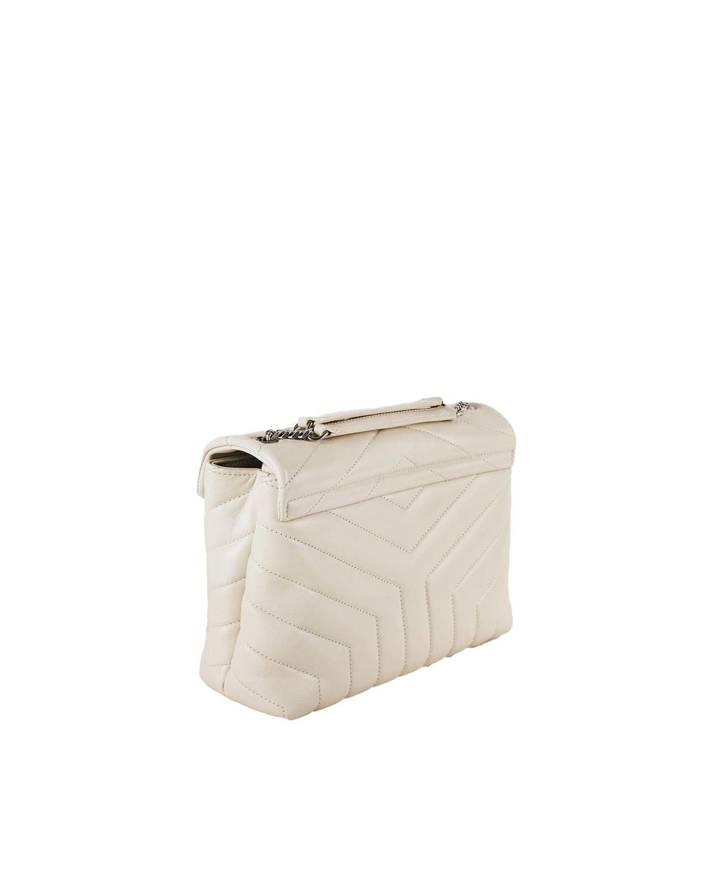 Saint Laurent Natural Loulou Leather Bag