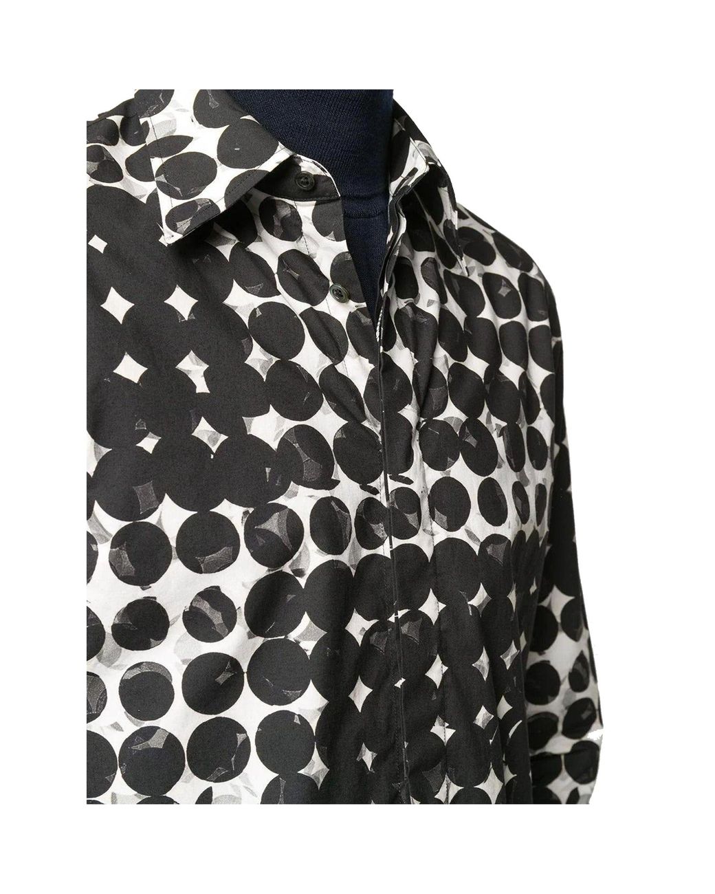 Maison Margiela Pixel Polka Dot Shirt in Black for Men | Lyst