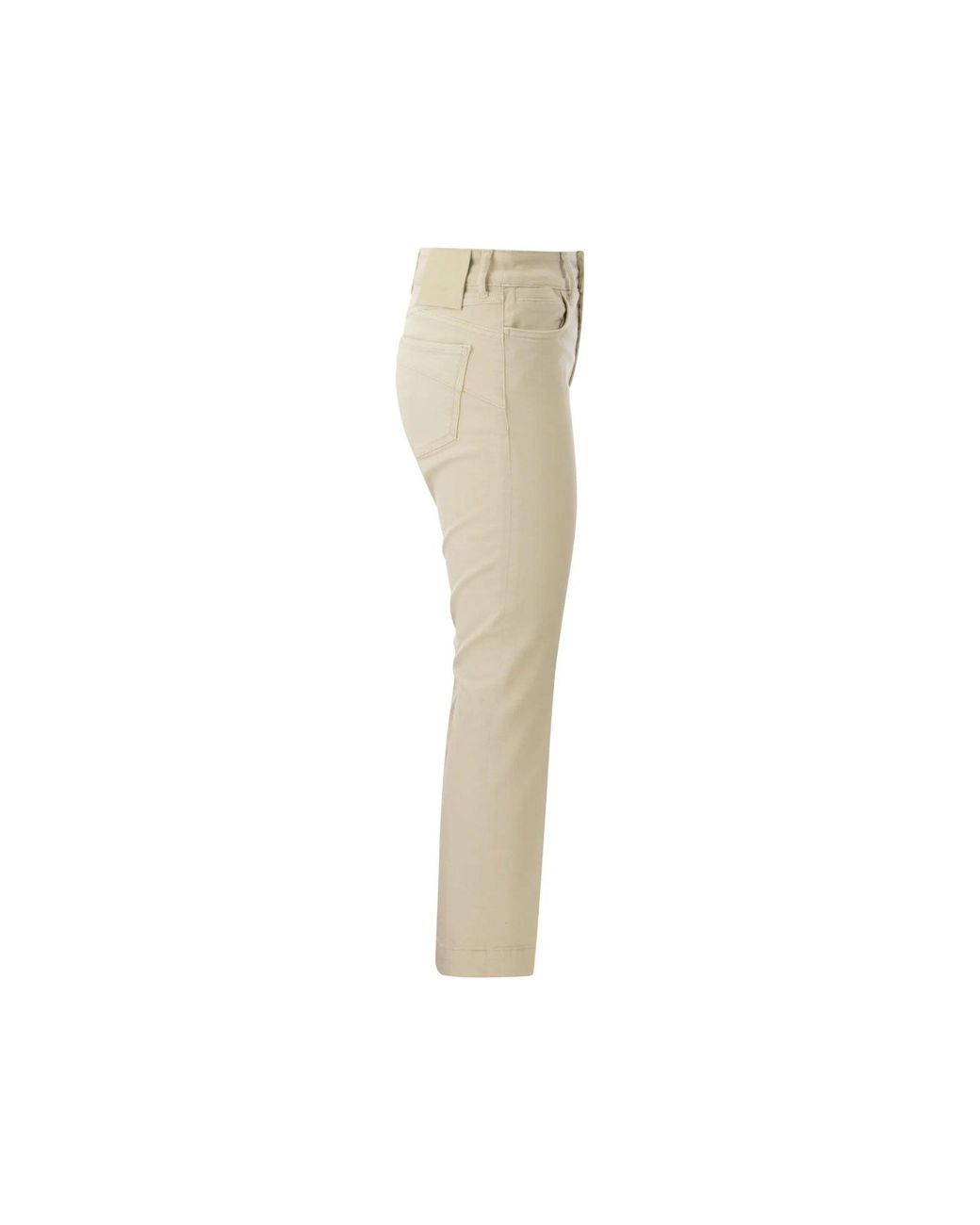 Sportmax Natural Nilly Cotton Denim Jeans