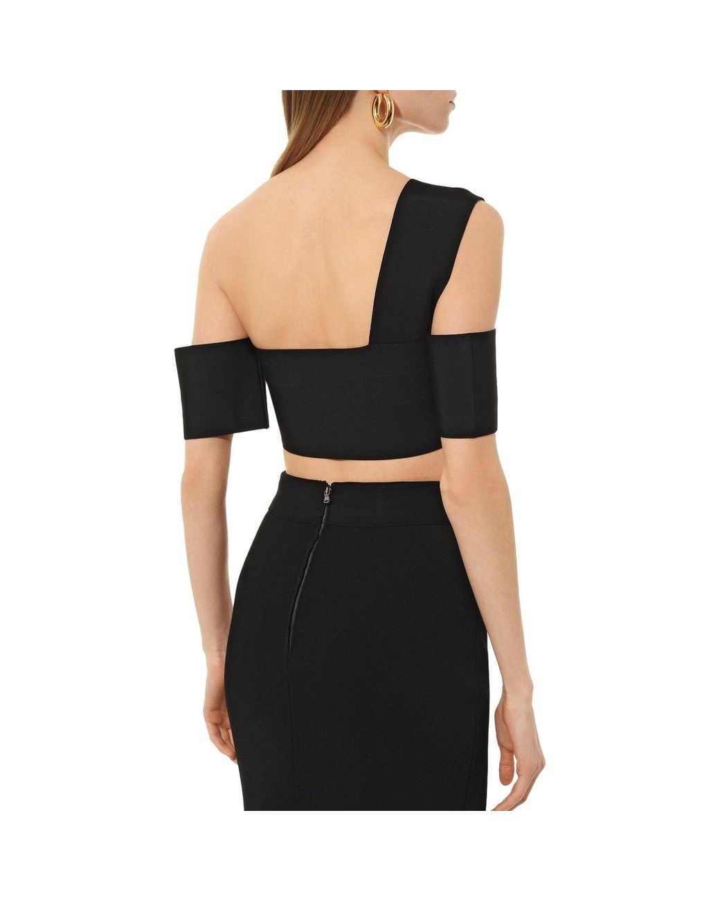 McQueen Black Bandage Top