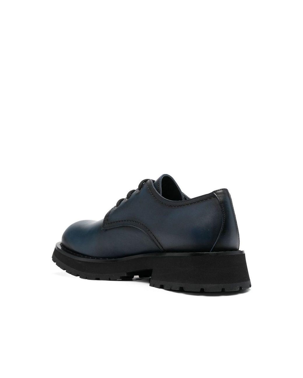 McQueen Leder Derbies in Black für Herren