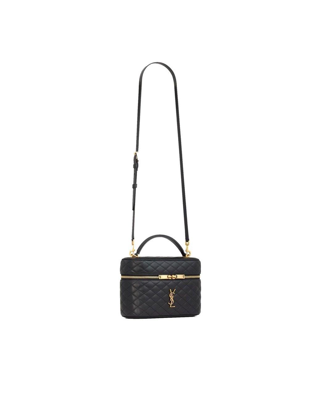 Saint Laurent Black Gaby Large Vanity Bag