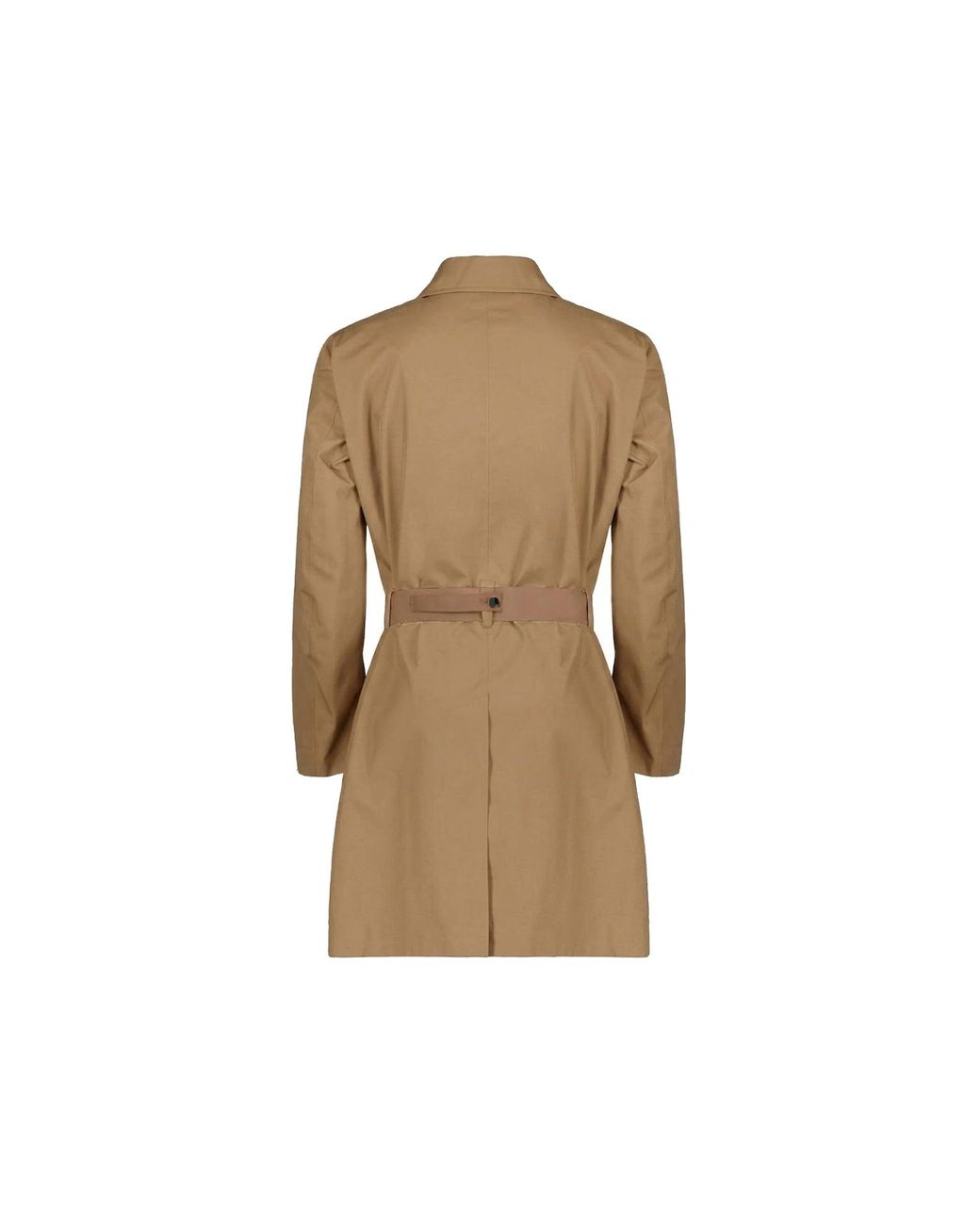 Herno Natural Belted Single-Breasted Coat for men