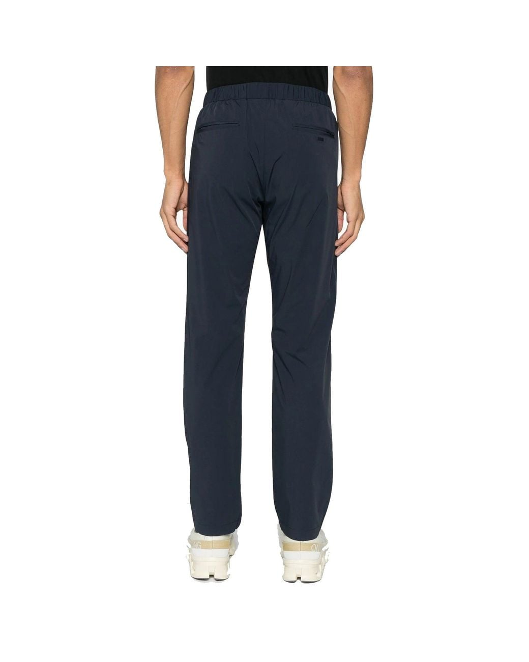 Herno Blue Tapered Trousers for men