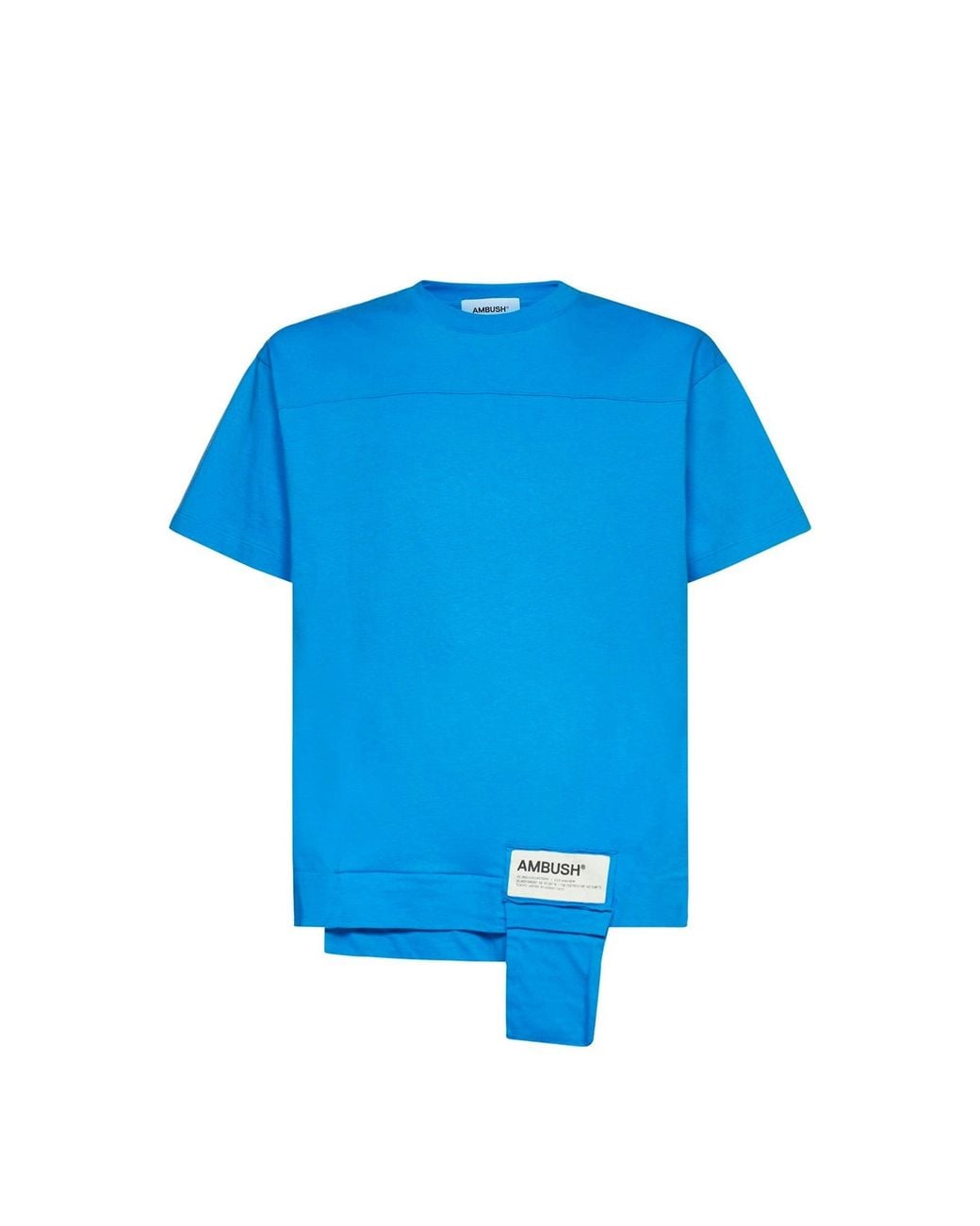 Ambush Blue Cotton Logo T-Shirt for men