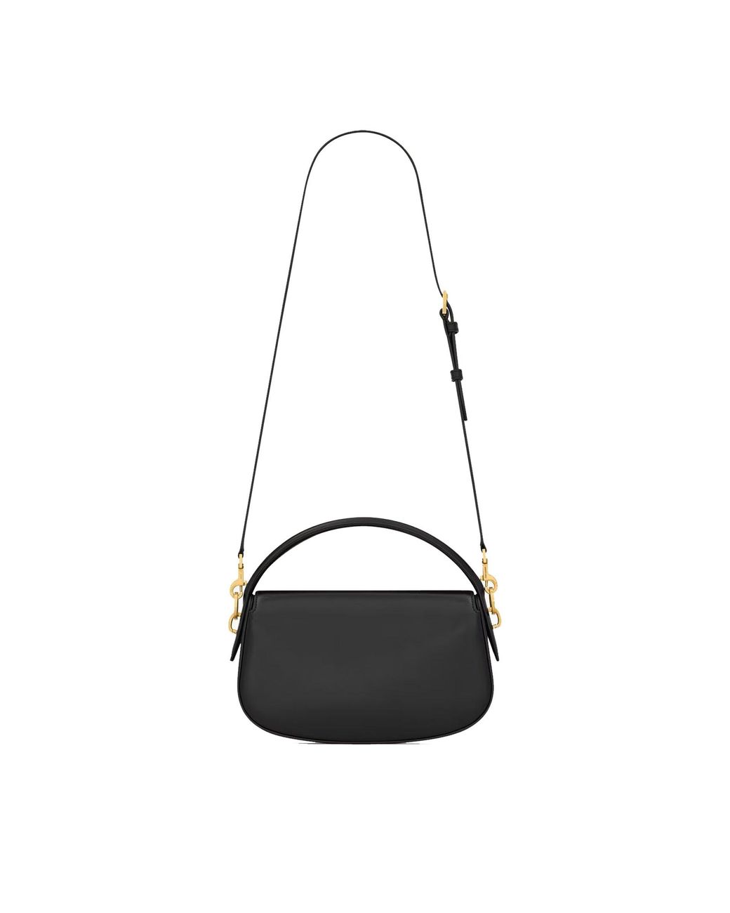 Saint Laurent Black Voltaire Half-Moon Shoulder Bag
