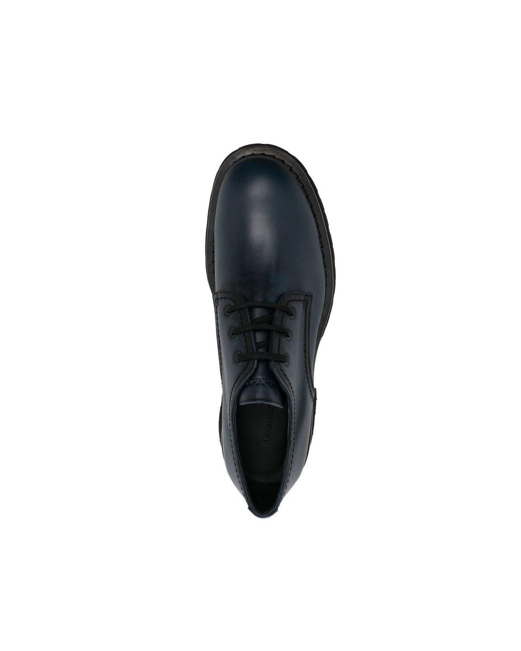 McQueen Leder Derbies in Black für Herren