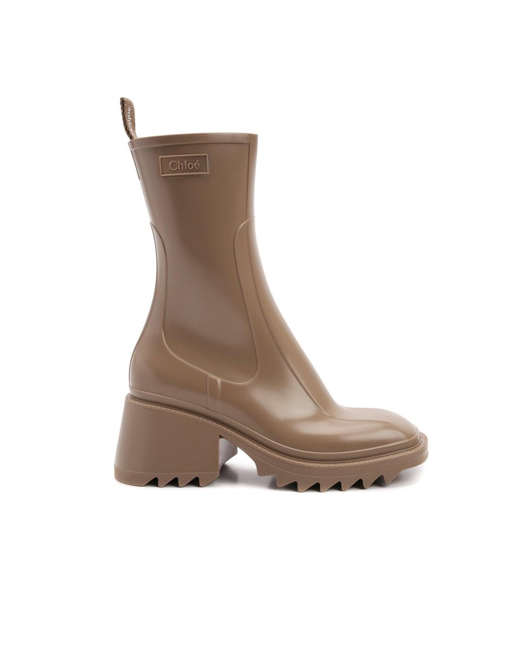 Chloé Betty Rain Boots in Brown | Lyst