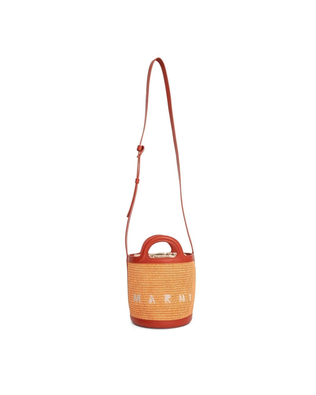 Marni Orange Tropicalia Bucket Bag
