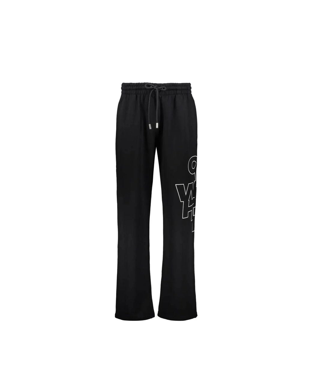 Off-White c/o Virgil Abloh Black Off- Cotton Joggers (Workout Pants) for men