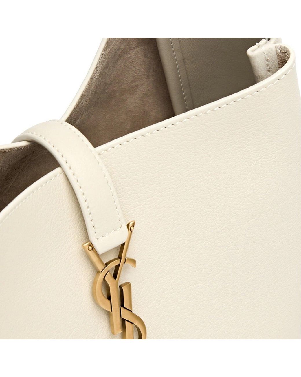 Saint Laurent White Le 5 À 7 Small Bag