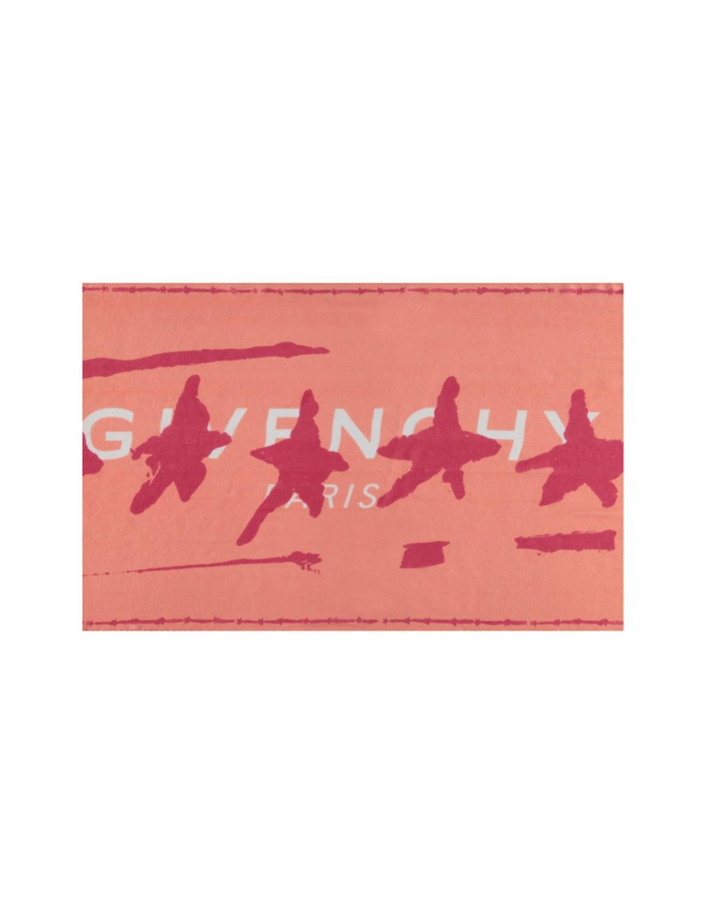 Sciarpa di seta con dettaglio logo di Givenchy in Red