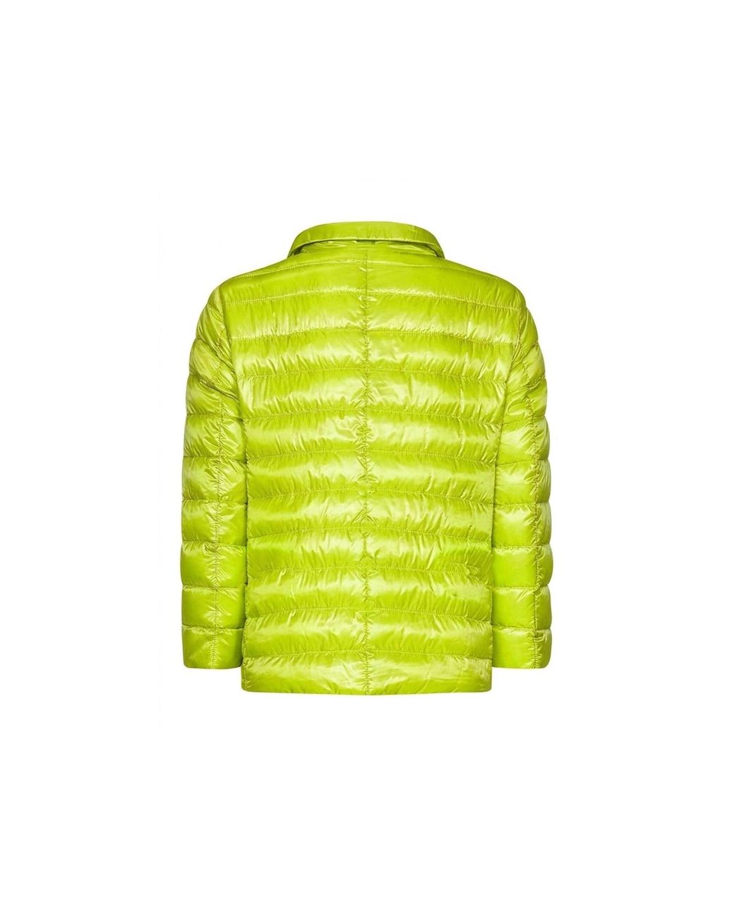 Herno Yellow Crop-Sleeve Down Jacket