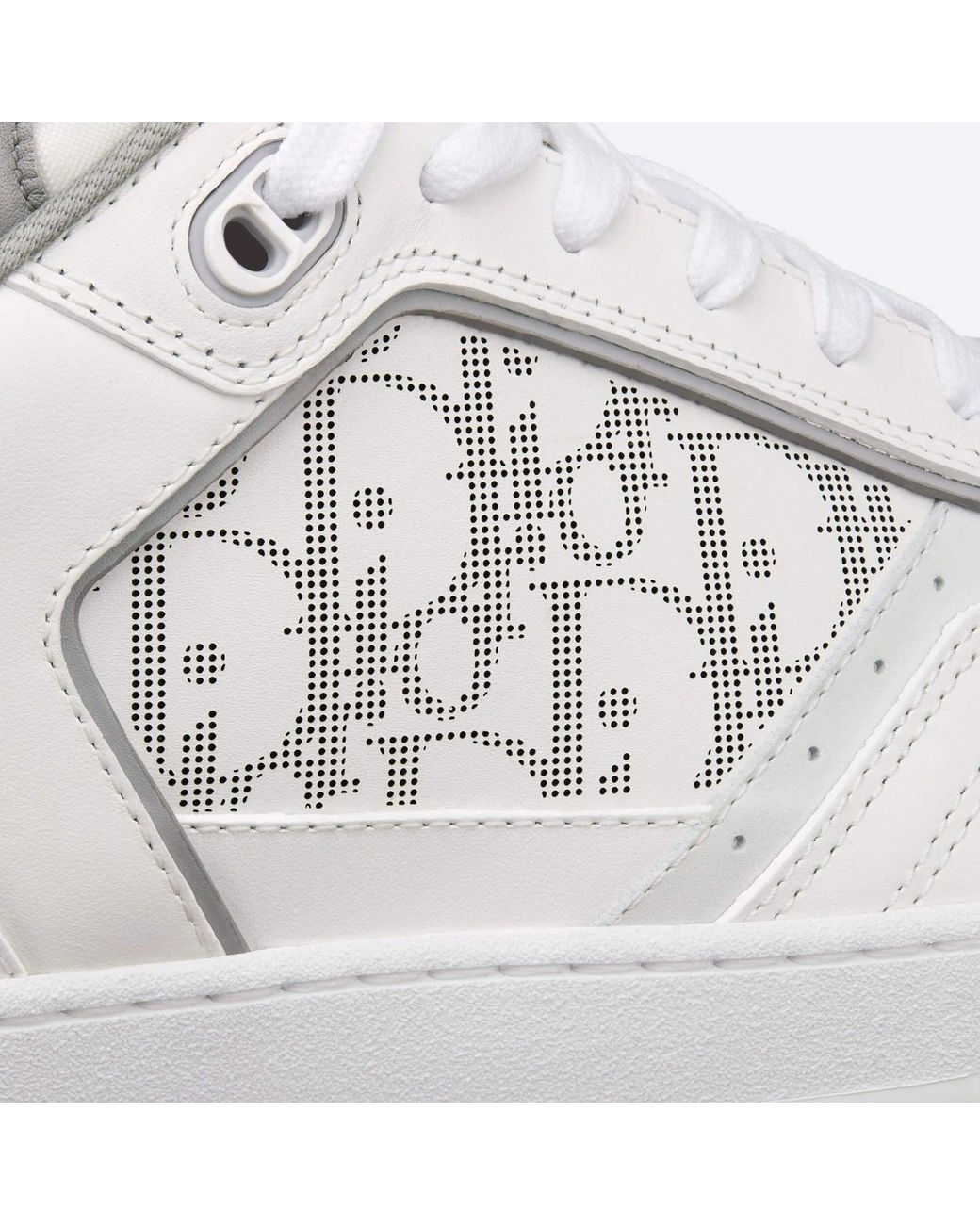 Dior Oblique Leder -Turnschuhe in White für Herren