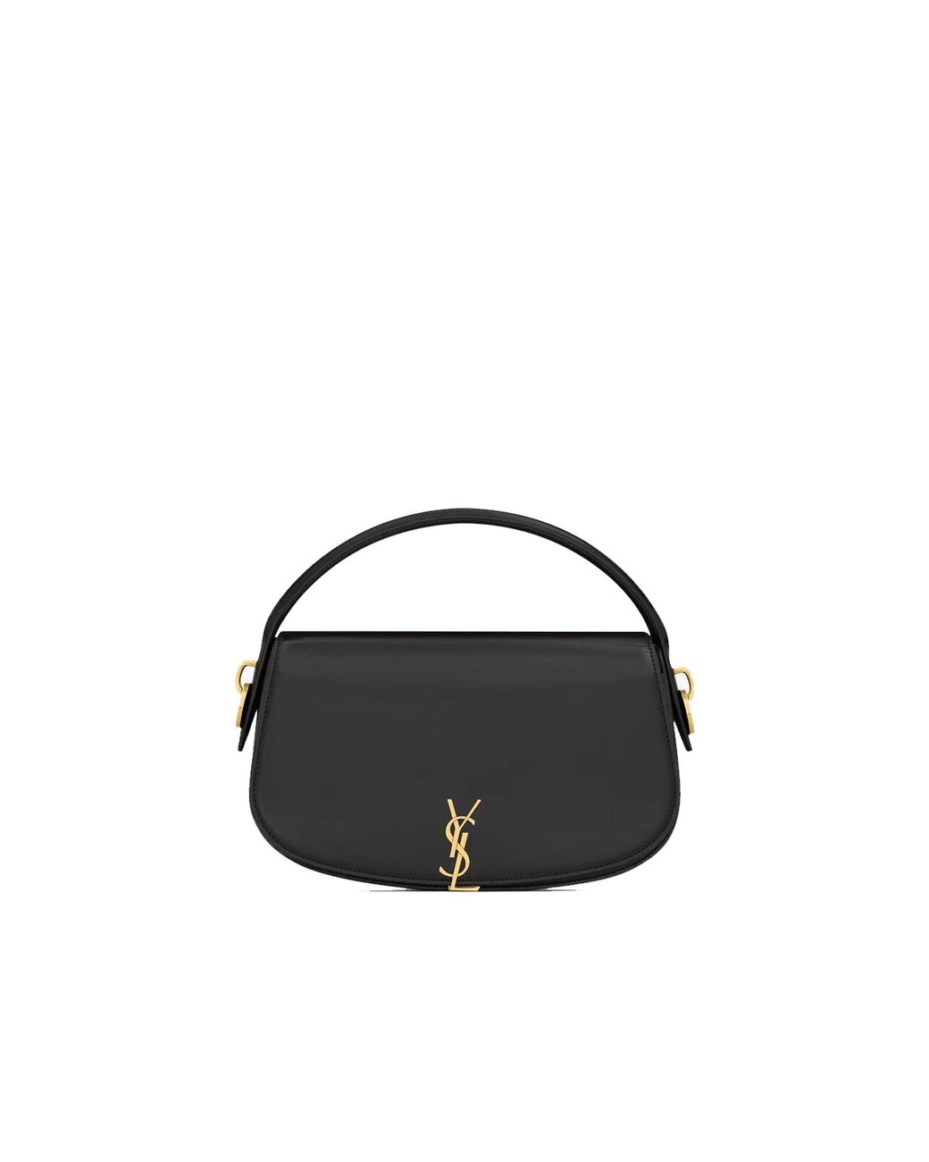 Saint Laurent Black Voltaire Half-Moon Shoulder Bag