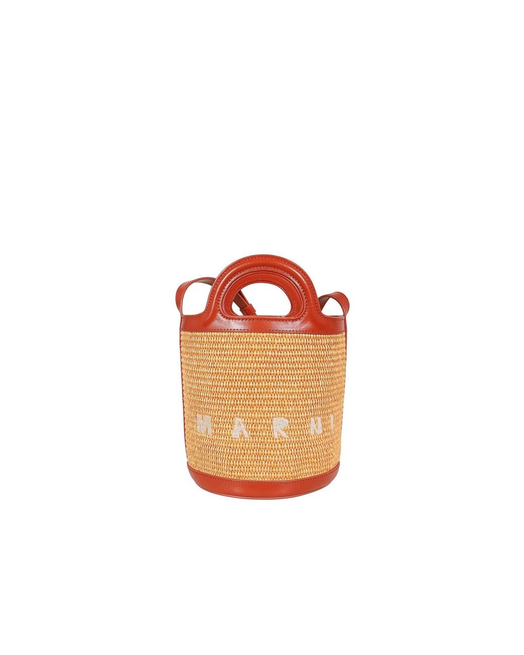 Marni Orange Tropicalia Bucket Bag