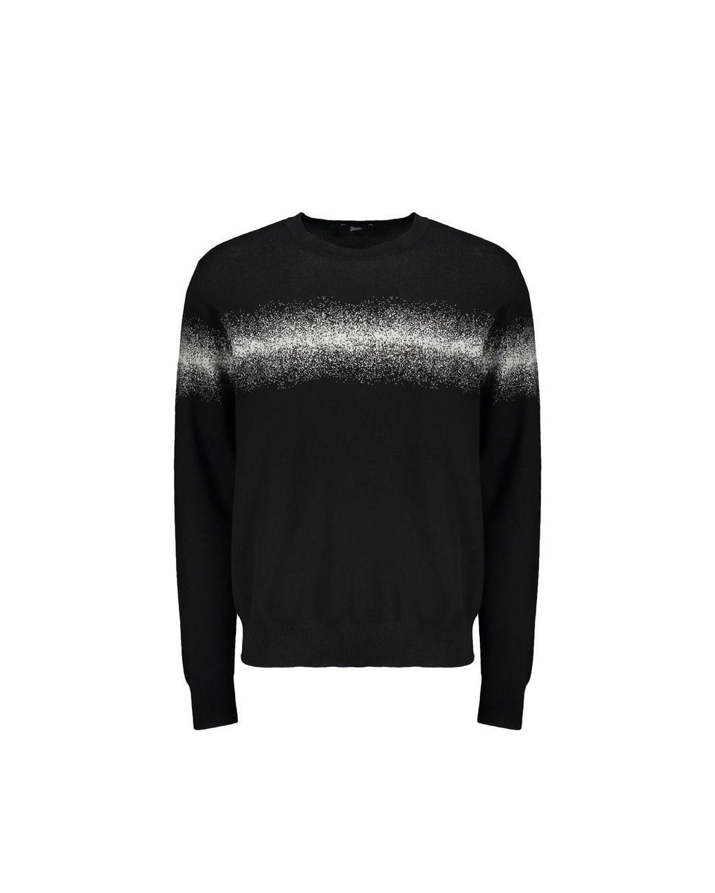 Herno Black Cotton Blend Pullover for men
