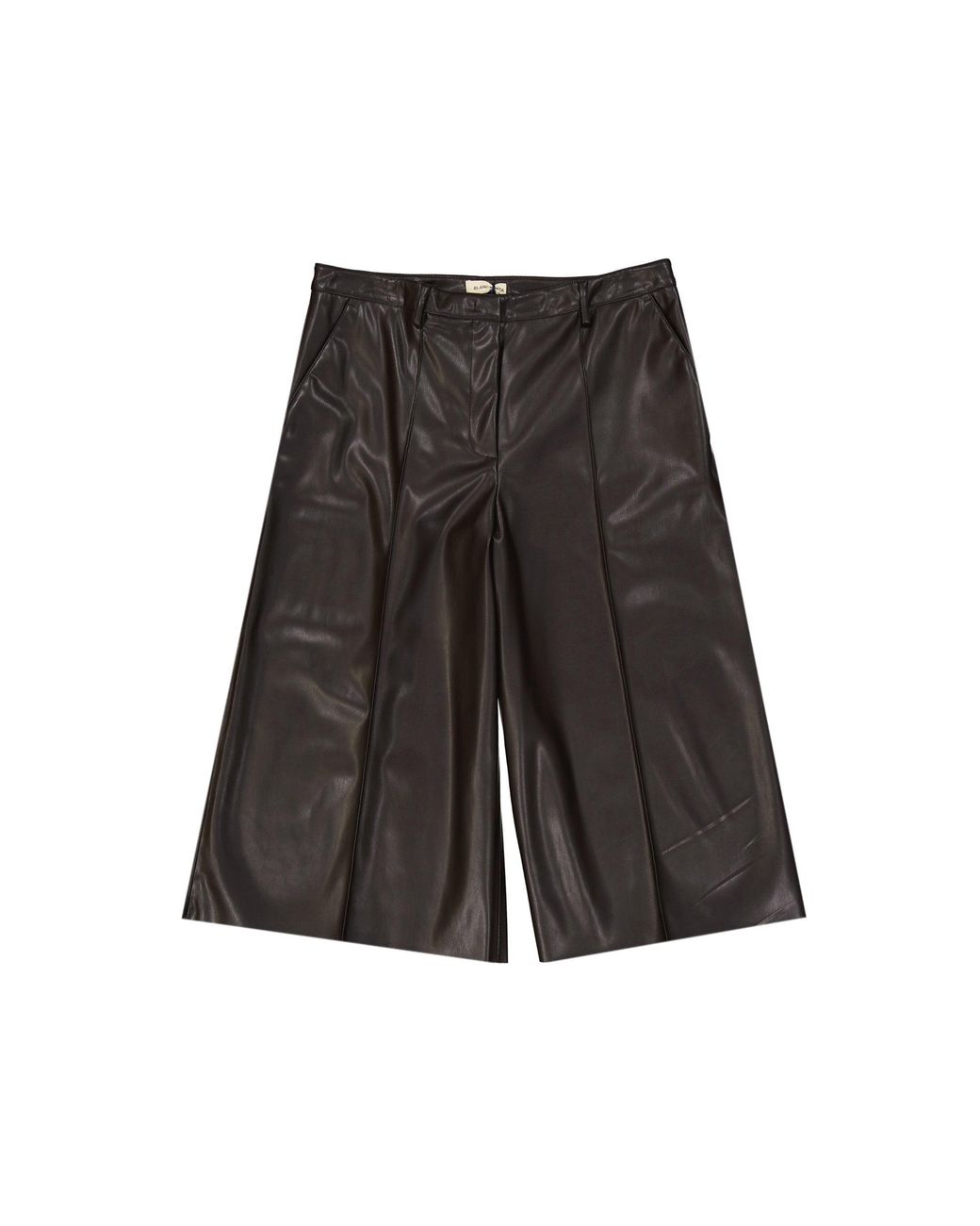 Blanca Vita Gray Faux Leather Shorts