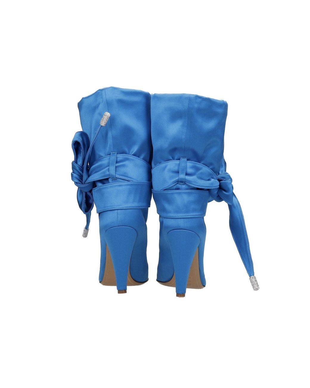 Alexandre Vauthier Blue Seidenstiefel
