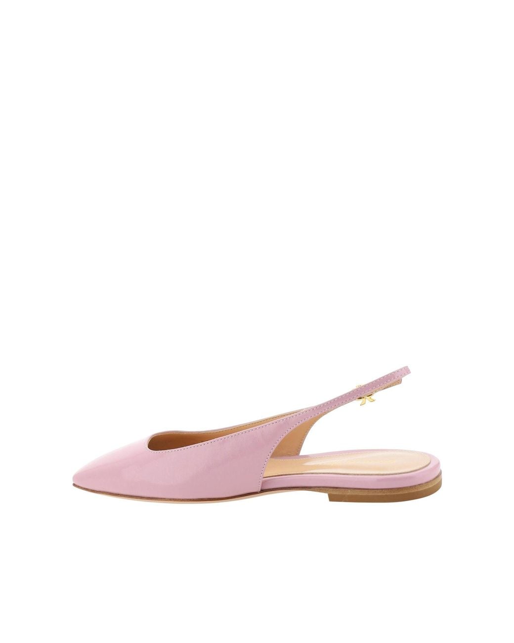 Gianvito Rossi Pink Leather Flat Sandals
