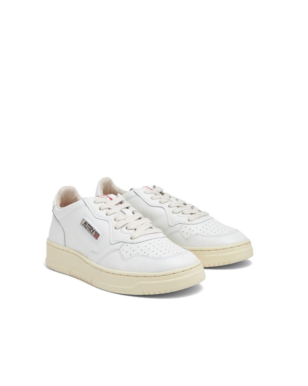Autry White Medalist Low Sneakers for men