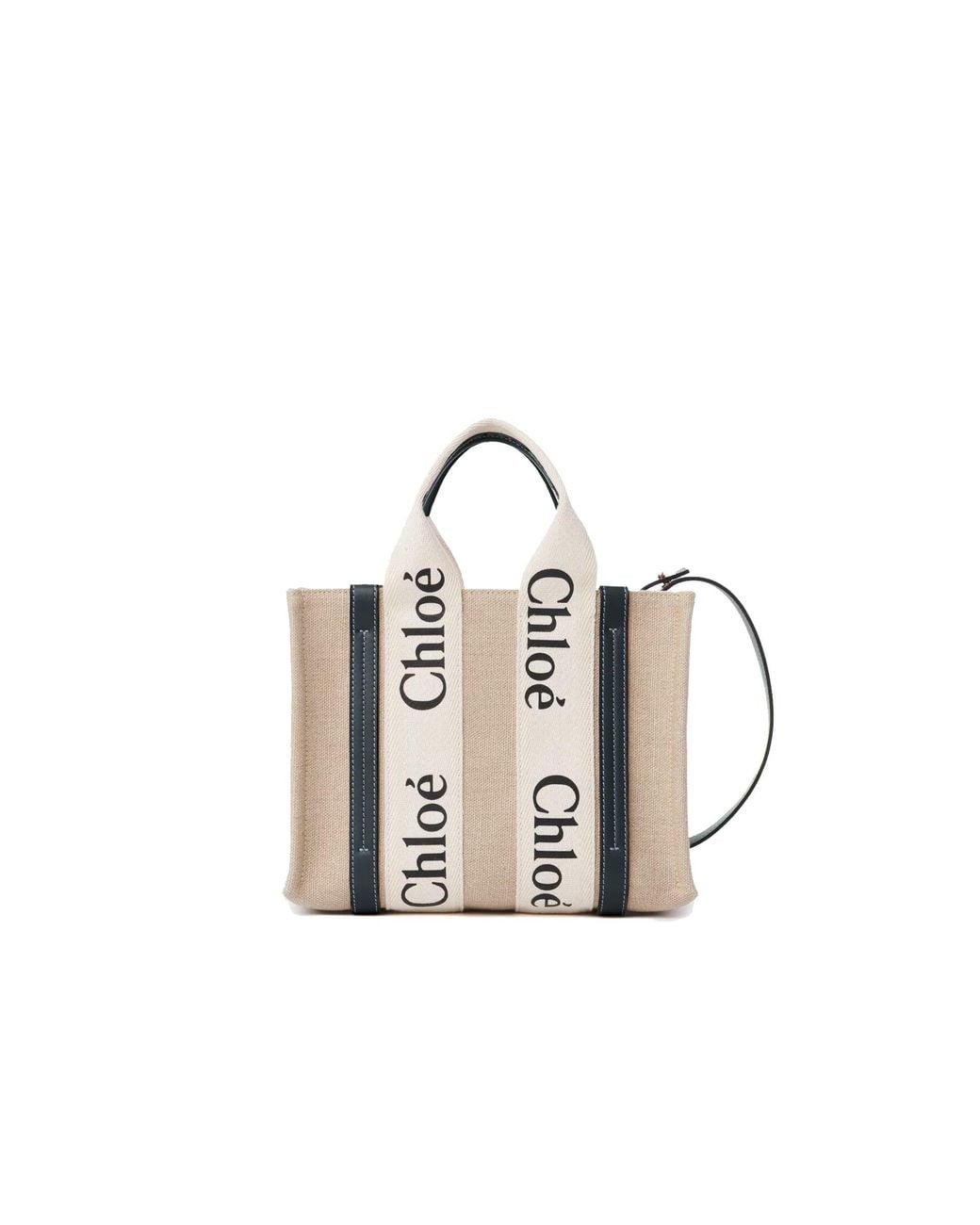 Chloé Metallic Woody Small Tote Bag