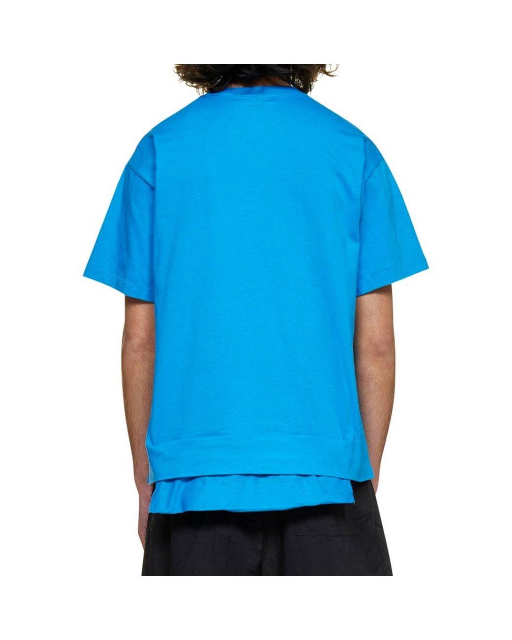 Ambush Blue Cotton Logo T-Shirt for men
