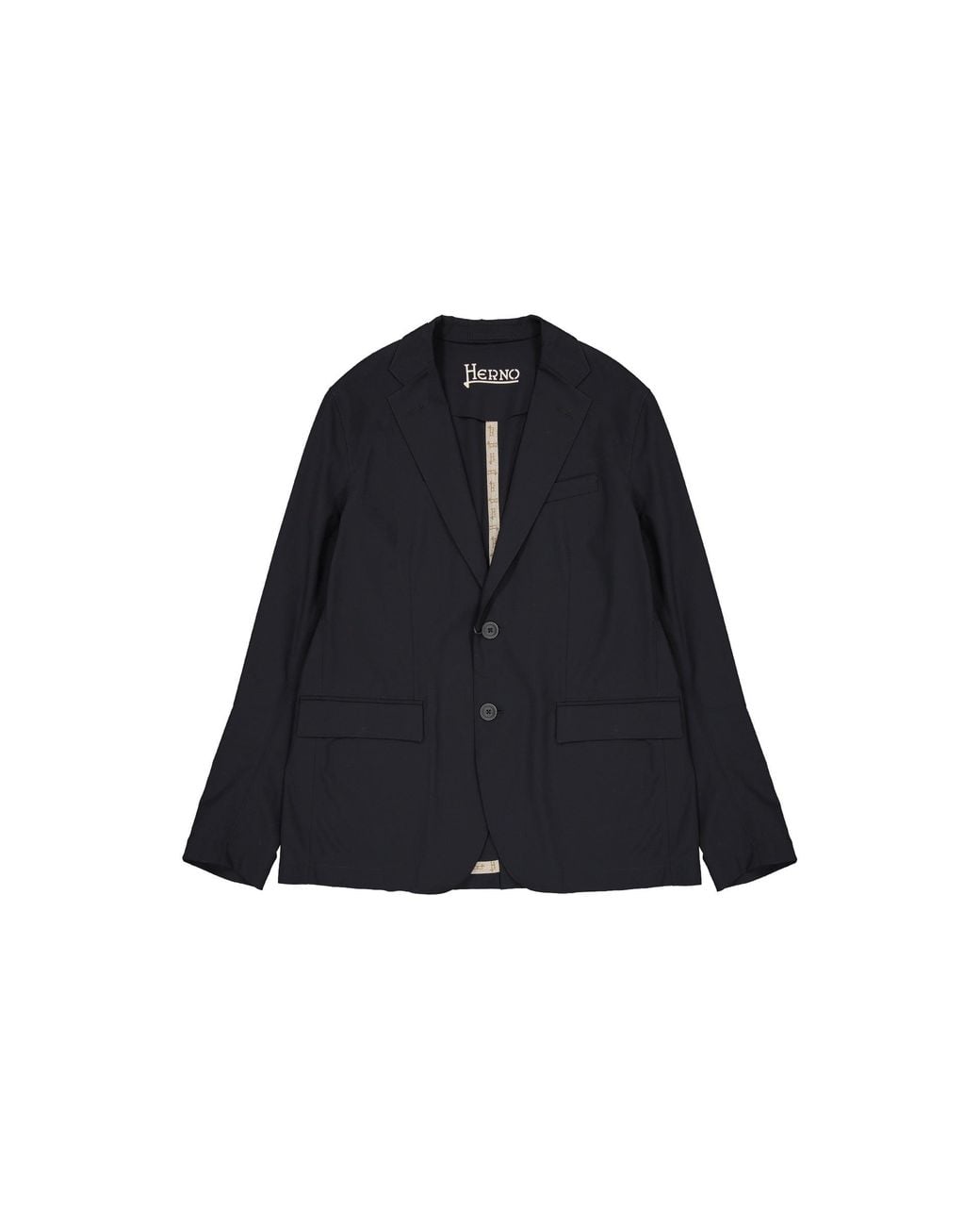 Herno Blue Single-Breasted Blazer for men