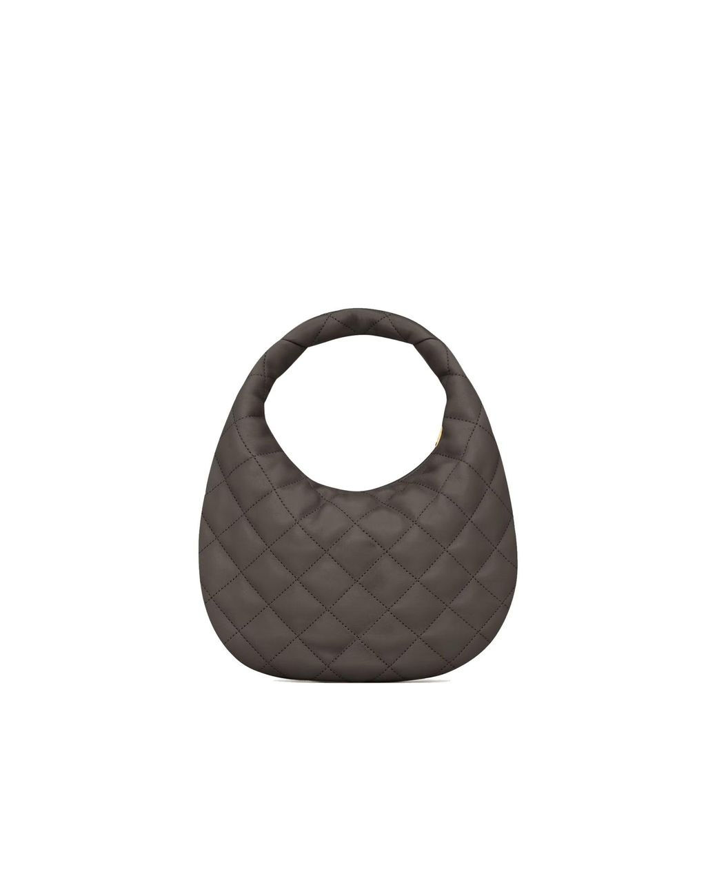Saint Laurent Gray Icarino Quilted Handbag