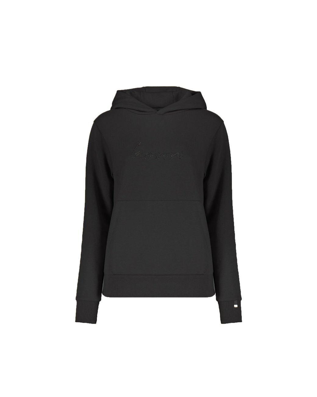 Herno Black Logo-Detail Hoodie