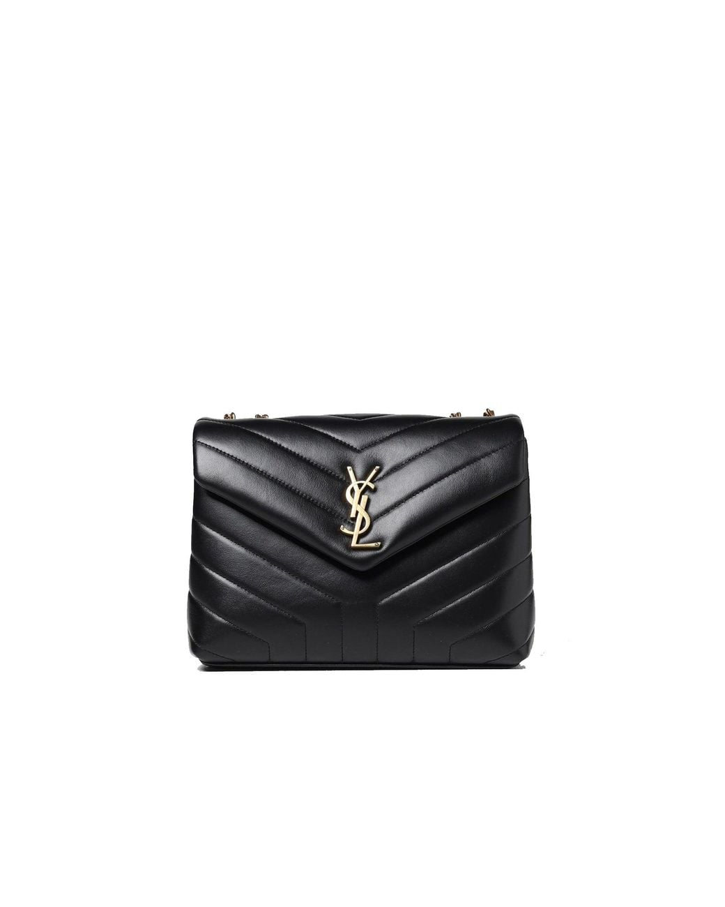 Saint Laurent Black Loulou Leather Bag