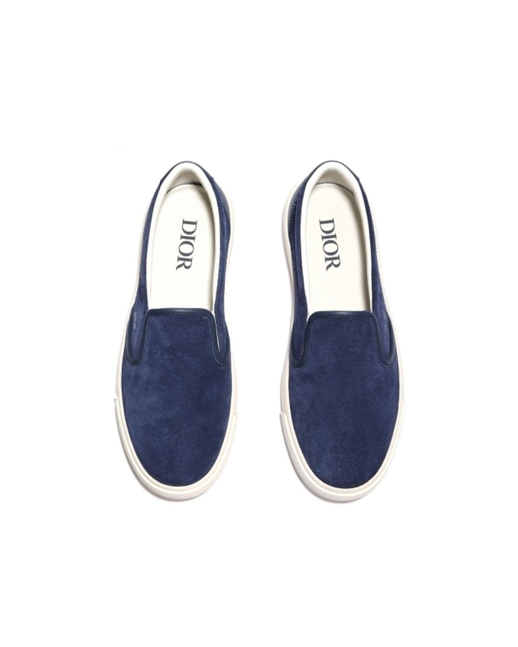 Dior Leder -Slip an Turnschuhen in Blue für Herren