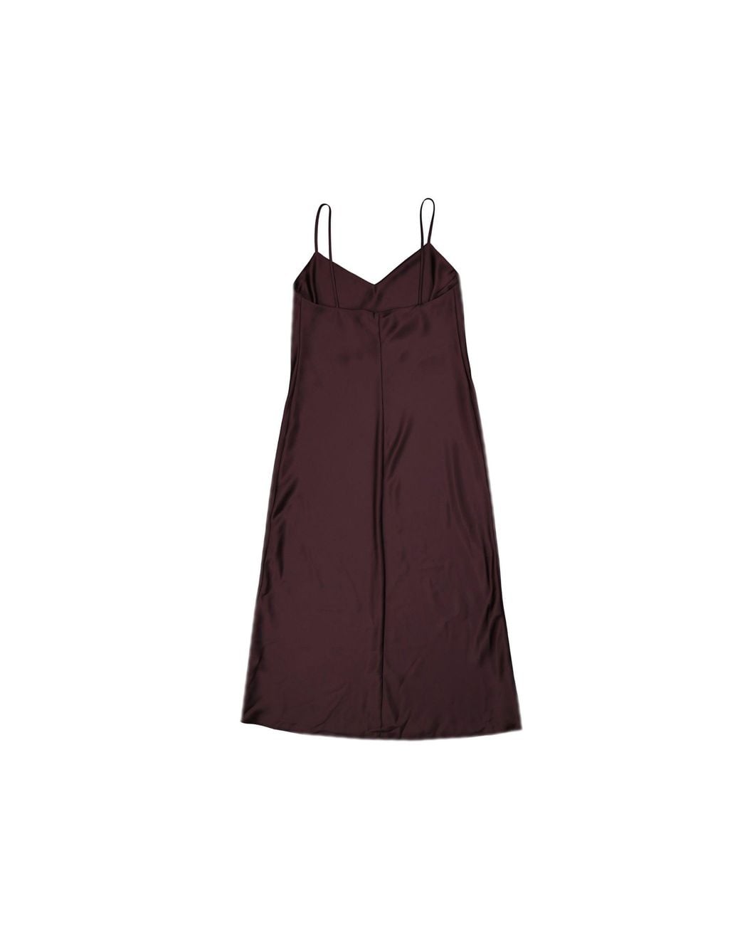 Blanca Vita Purple Acacia Satin Slip Midi Dress