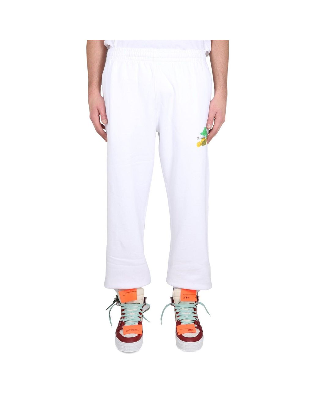 Off-White c/o Virgil Abloh Off White Off White Cotton Logo Sweatpants for men