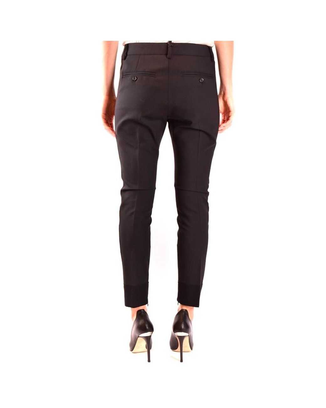 DSquared² Black Classic Wool Trousers