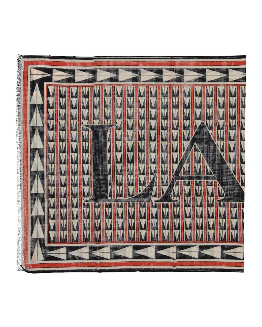 Lanvin Black Wool Scarf
