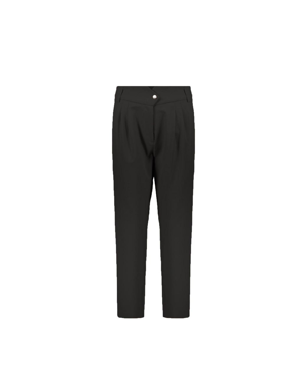 Herno Black Pleated Trousers