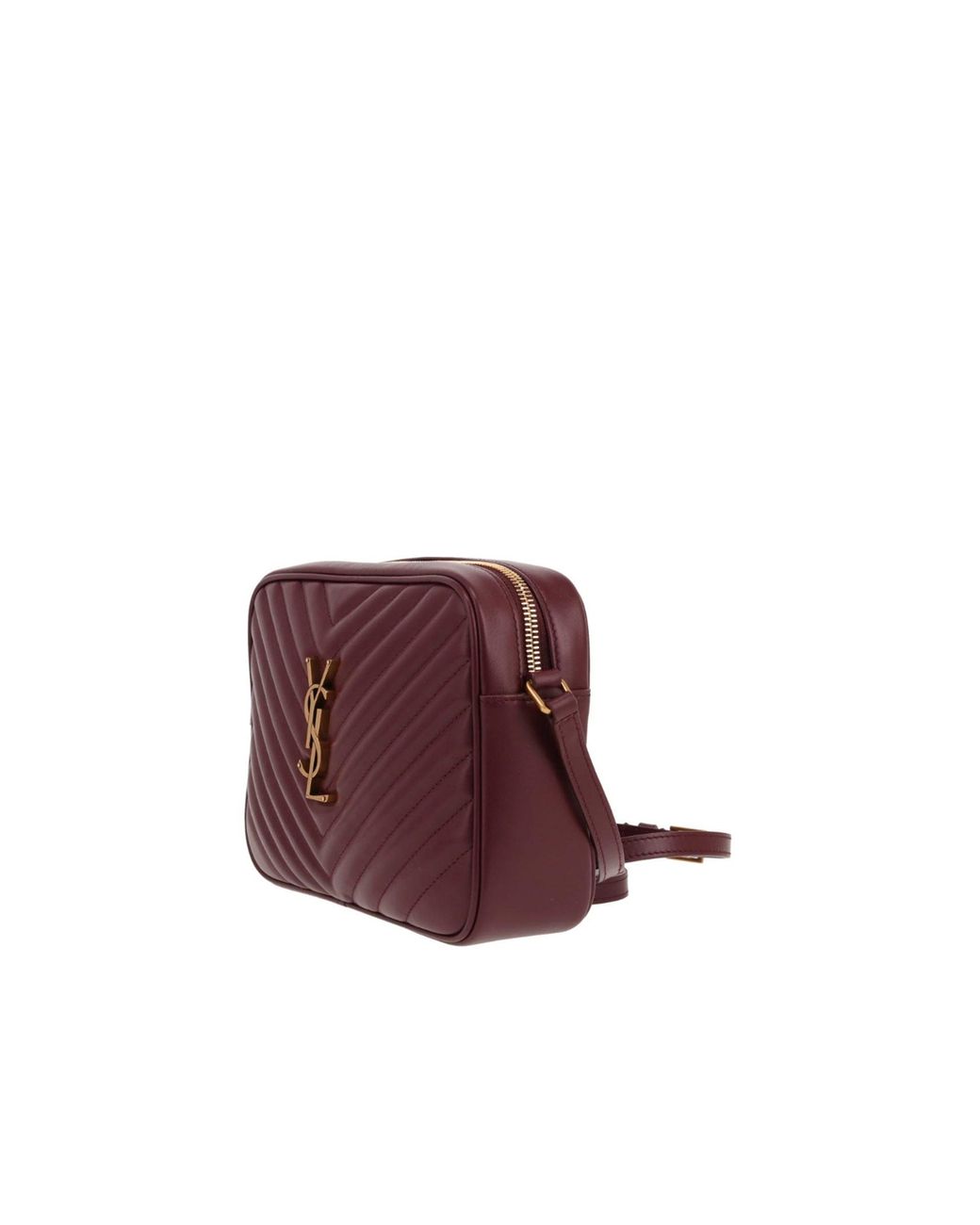 Saint Laurent Purple Medium Lou Camera Shoulder Bag