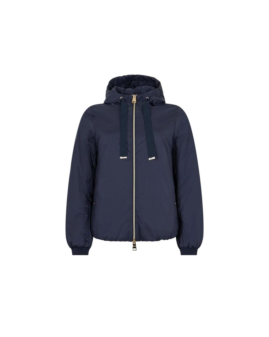 Herno Blue Hooded Padded Jacket