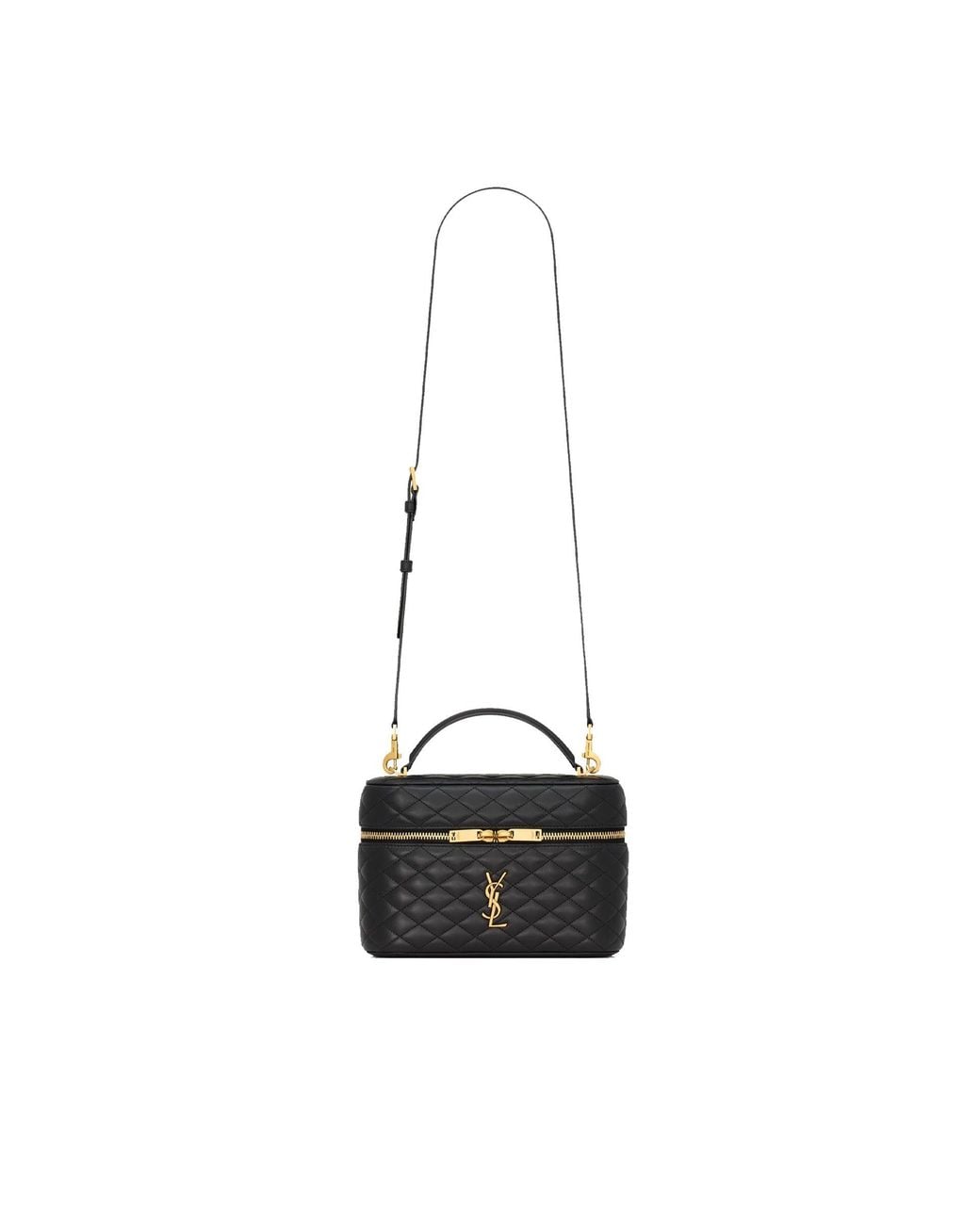 Saint Laurent Black Gaby Large Vanity Bag
