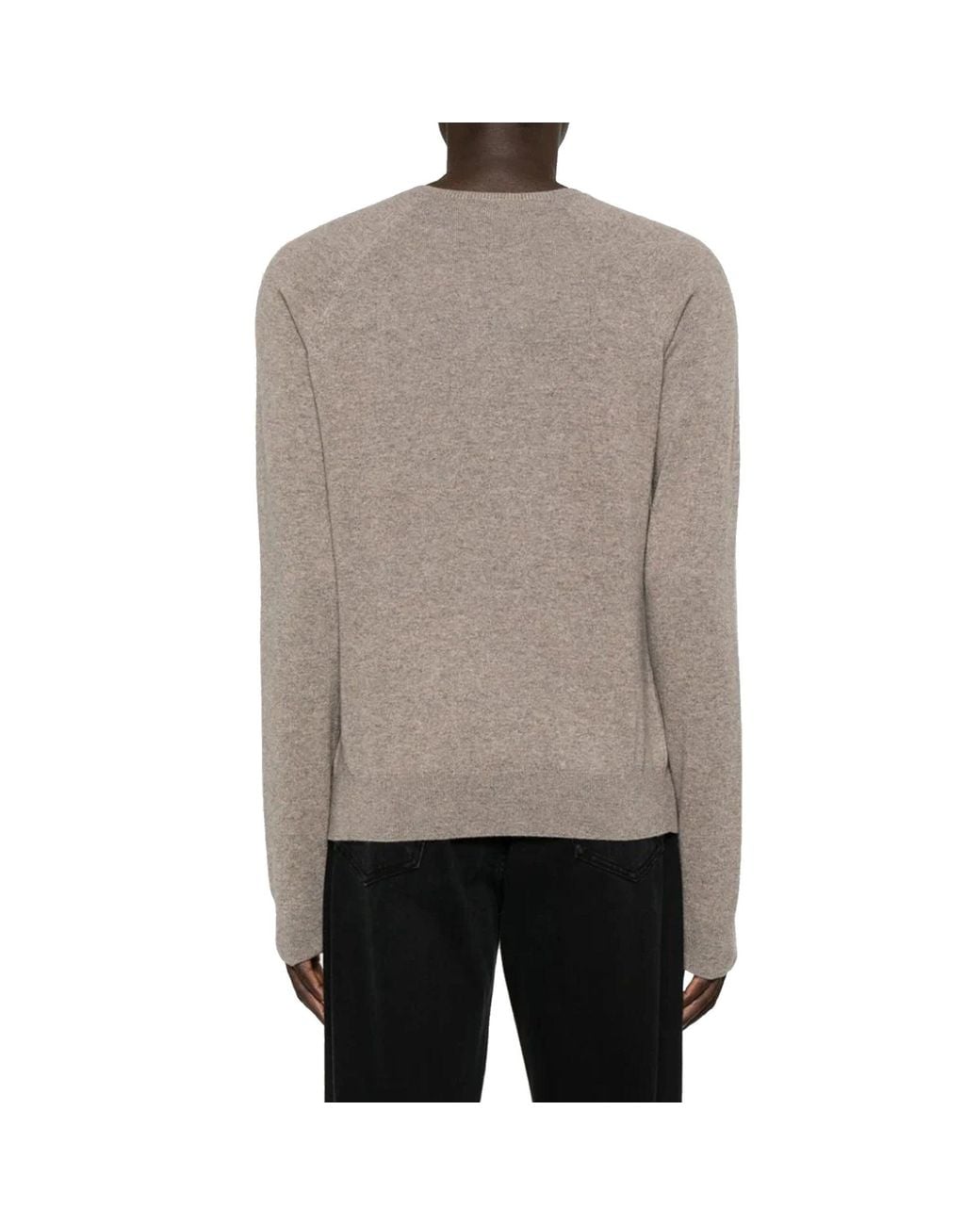 Saint Laurent Brown Cassandre C Mere Sweater for men