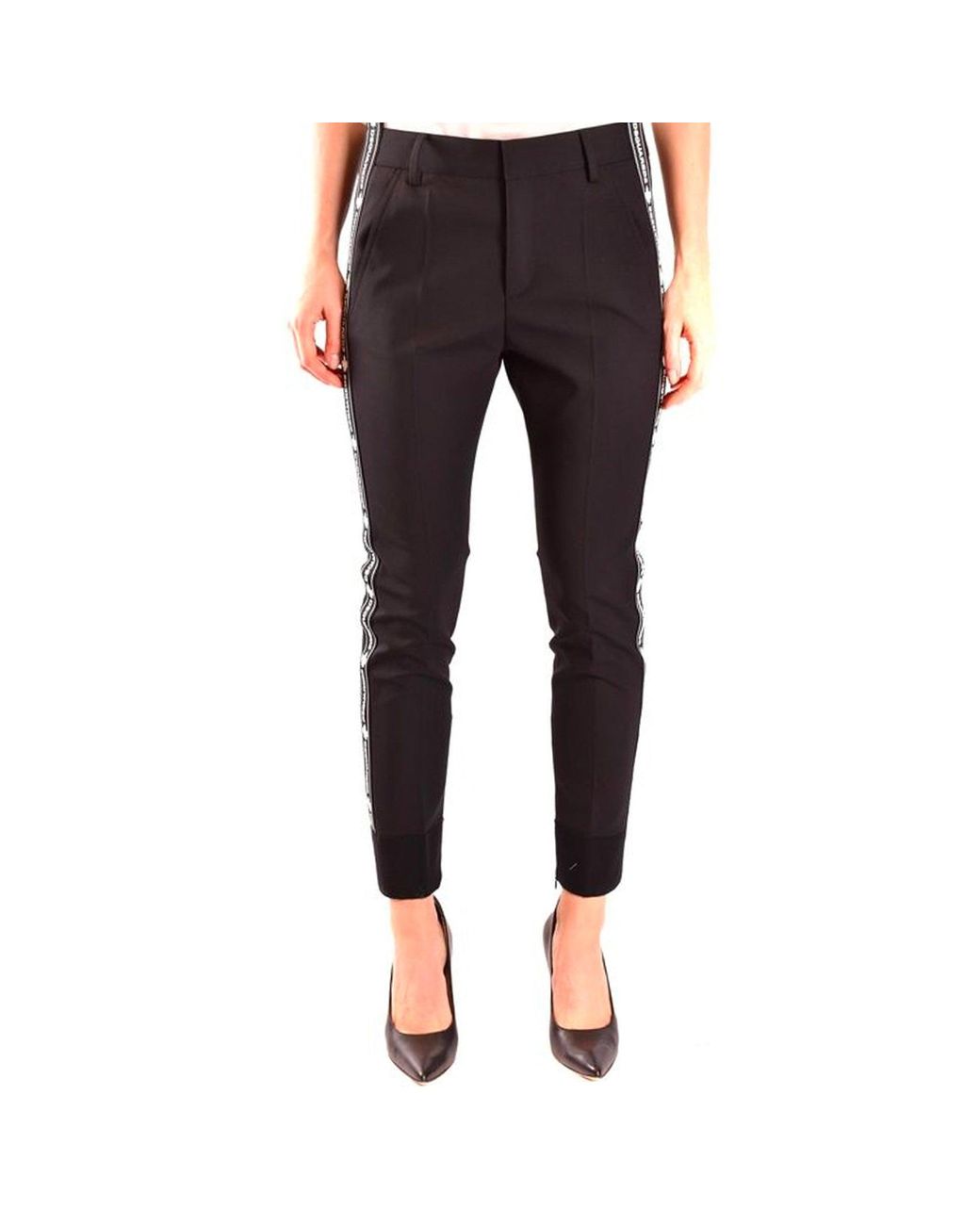 DSquared² Black Classic Wool Trousers