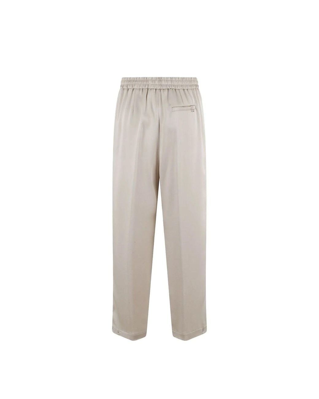 Herno Gray Wide Trousers