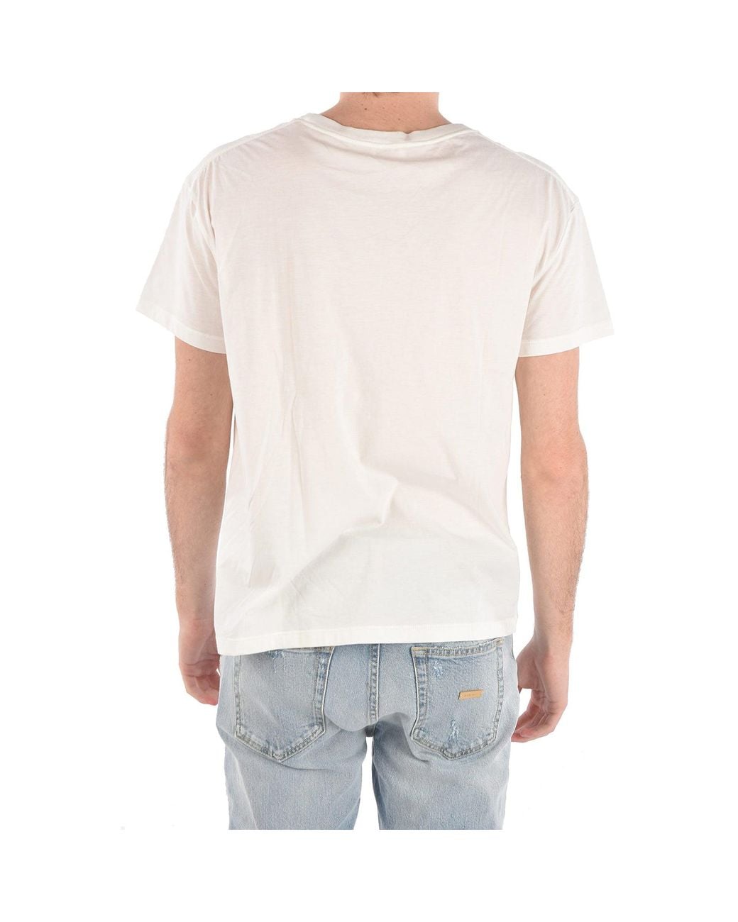 Céline White Printed Cotton T for men