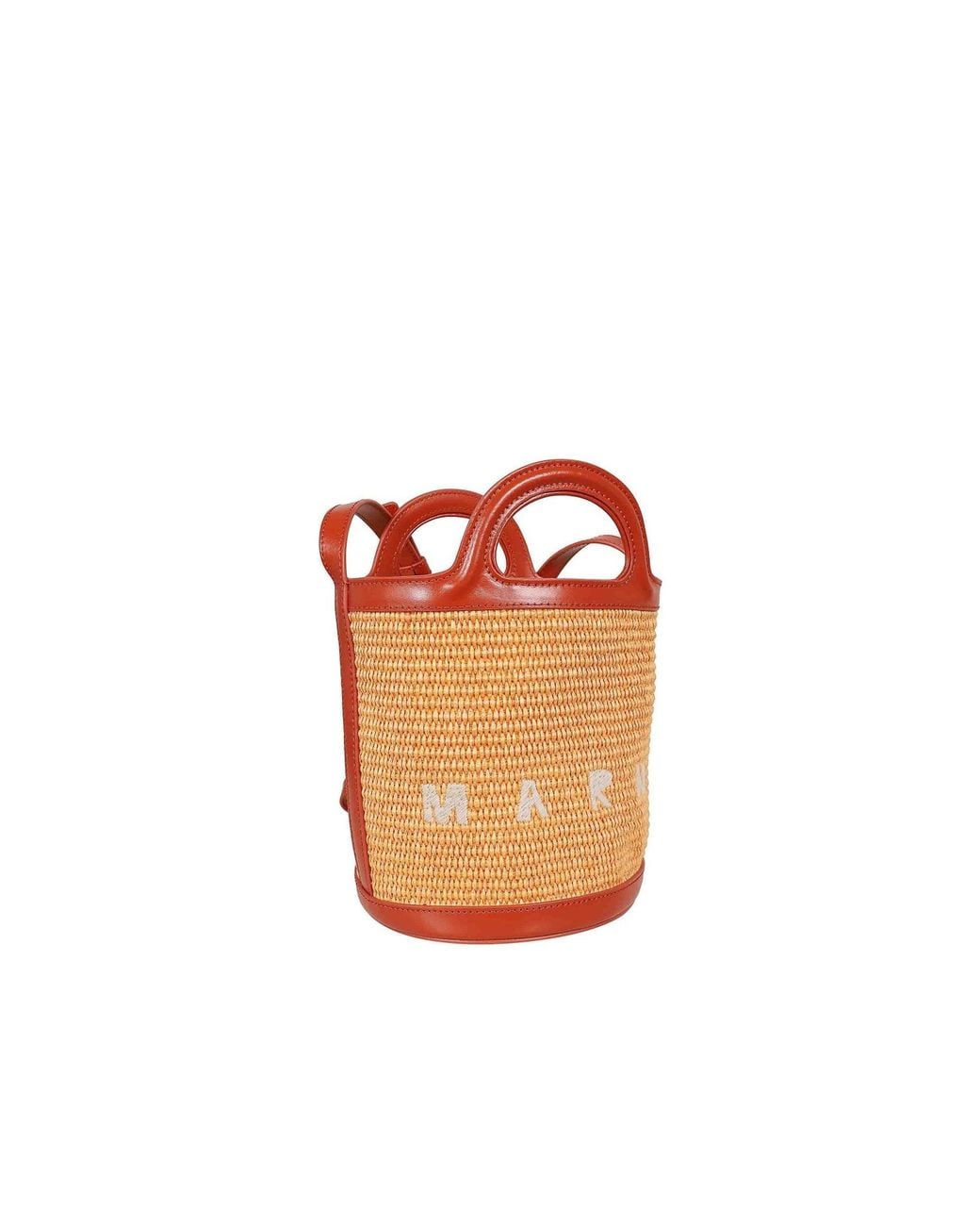 Marni Orange Tropicalia Bucket Bag