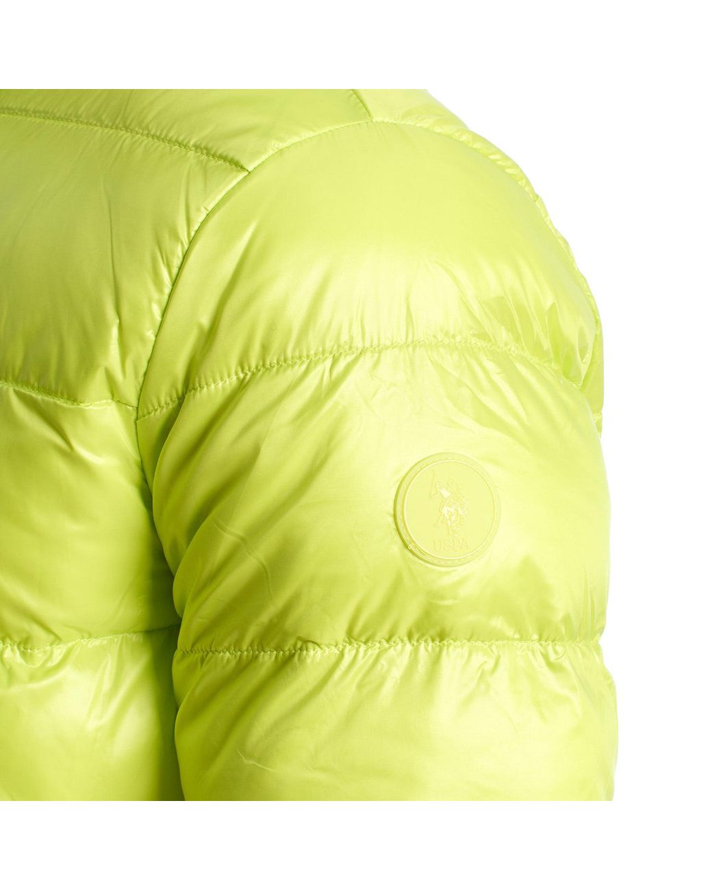 U.S. POLO ASSN. Yellow Padded Jacket With Hood 66512 for men