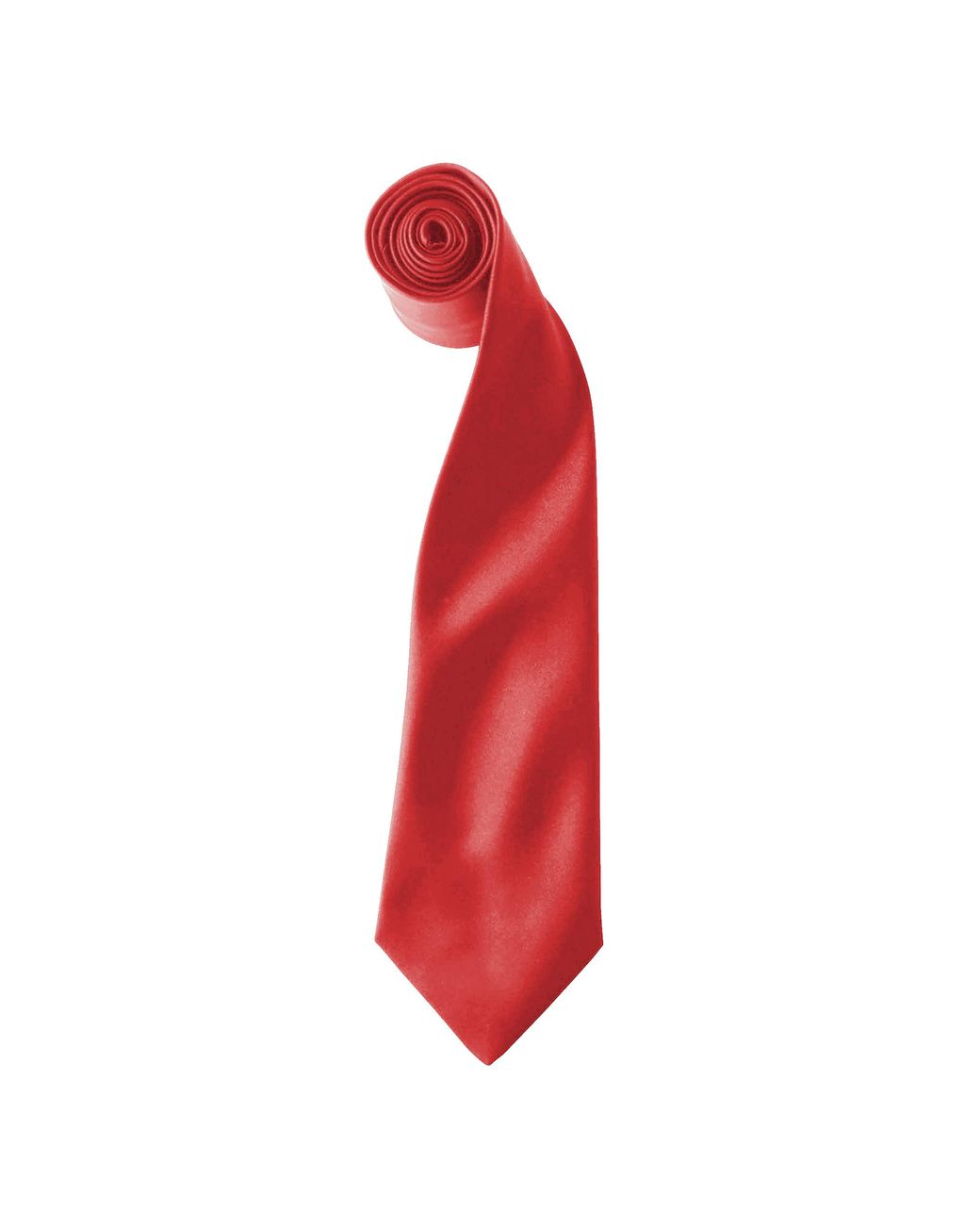 PREMIER Red Colours Satin Clip Tie (Pack Of 2) for men