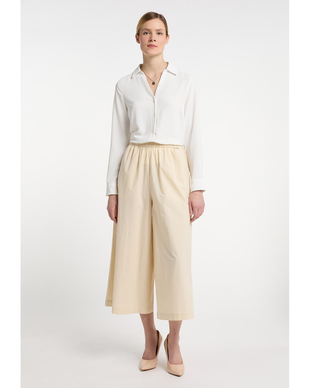 Dreimaster Culotte Lichtbeige in het Natural